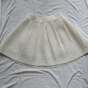 Light Creme Lace Skirt